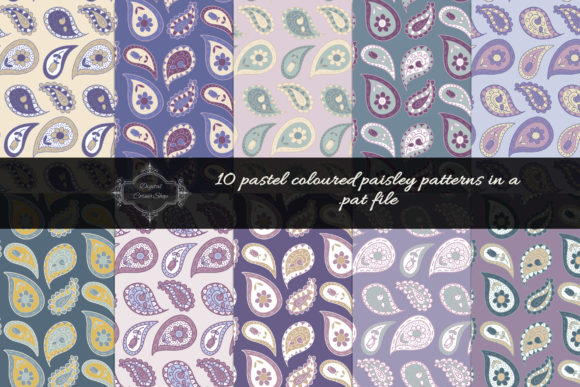 10 Pastel Colored Paisley Patterns for Creative Projects