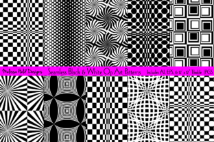 Black White Op Art Patterns