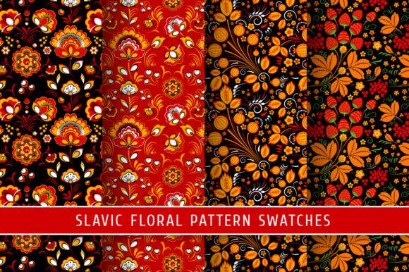 Floral Slavic Seamless Patterns 3: A Modern Design Resource for Creatives