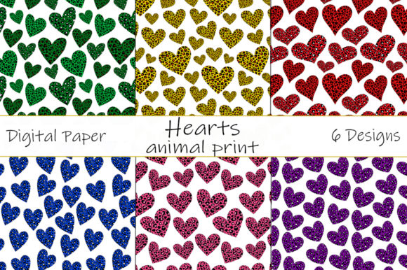 Leopard Heart Animal Print Patterns