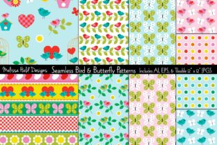 Seamless Bird Butterfly Patterns: A Versatile Resource for Creative Designers