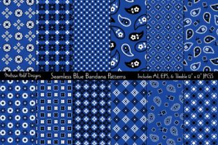 Seamless Blue Bandana Patterns: A Strategic Resource for Creative and Practical Projects