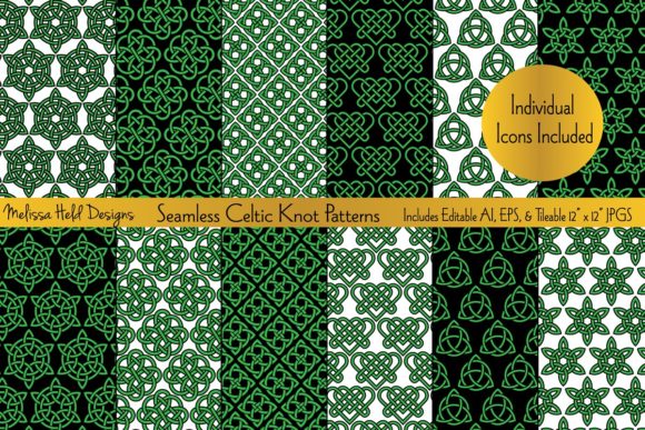 Seamless Celtic Knot Patterns: A Versatile Resource for Designers and Creators