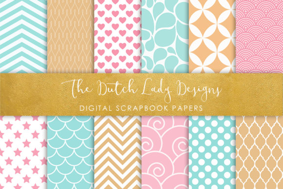 Seamless Pastel Geometric Patterns