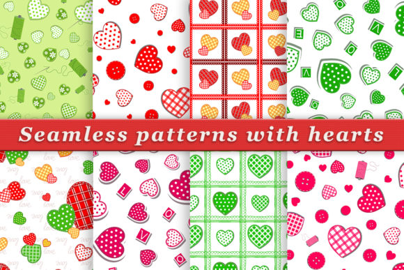 Seamless Patterns with Hearts: A Creative Resource for Designers