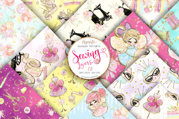 Sewing Lovers Seamless Patterns